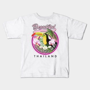 Beautiful Chiang Mai Thailand logo Kids T-Shirt